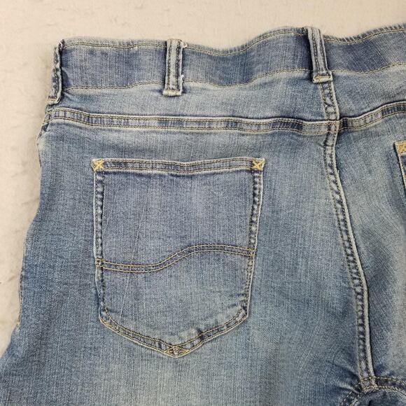 Lee Extreme Motion Performance Jeans Mens 40x30 Blue Straight Tapered Stretch - Picture 7 of 14